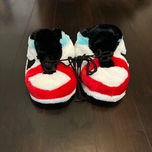 Nike Women's Plush Slippers - Red, White, Black, Blue